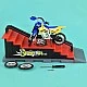 Set of fingerboards motor with ramp and stairs, 38cm