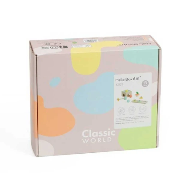 Set of educational toys for babies from 6-12 months made of wood