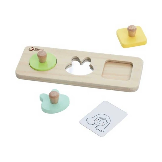 Set of educational toys for babies from 6-12 months made of wood