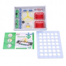 Kit for making electric circuits, 15 experiments