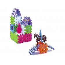 Constructor waffle blocks + horse and figure