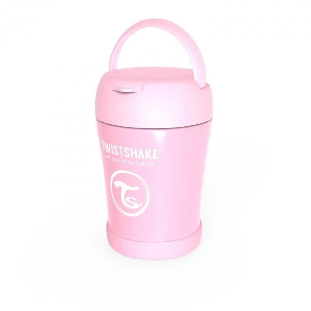 Twistshake Stainless Steel Food Container 6+ Months Pink