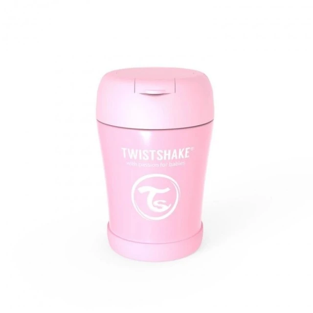Twistshake Stainless Steel Food Container 6+ Months Pink