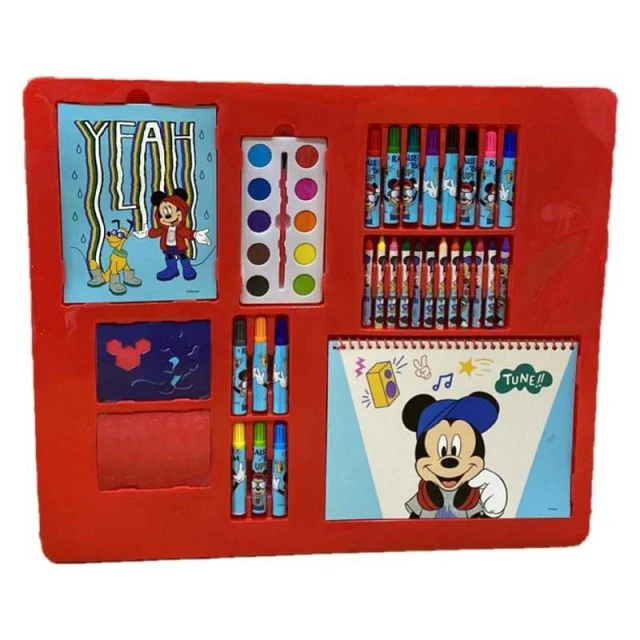 Mickey Mouse briefcase with drawing set for children - 35 pieces