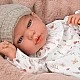 Andy baby doll in a beige set with accessories - 40 cm, real weight