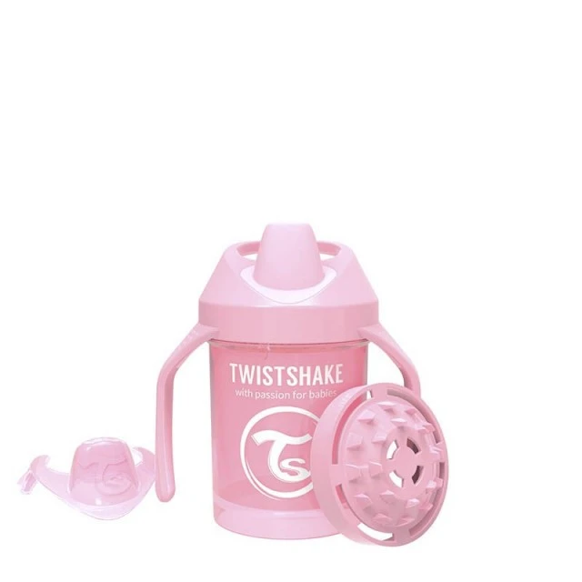 Twistshake mini cup with shaker 230 ml 4+ months pink
