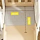 Mini children's play fort with slide, brown