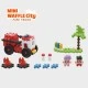 Mini waffle constructor "City Center" - Fire truck 80 parts