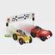 Mini waffle constructor "City Center" - Race with cars 80 parts