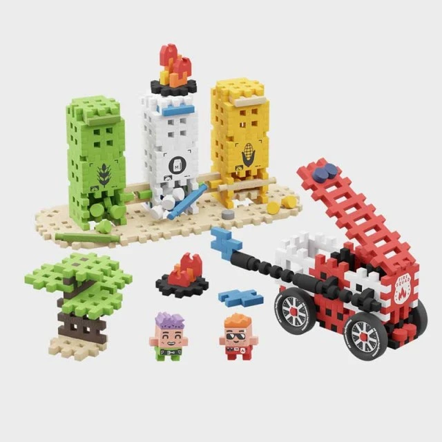 Mini waffle constructor Marioinex Action - fire extinguishing, 148 parts