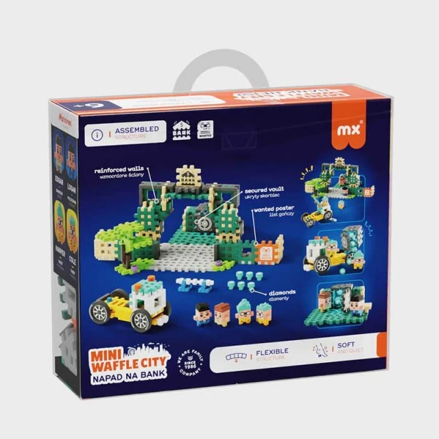 Marioinex Mini Waffle Constructor Bank Robbery, 148 pieces