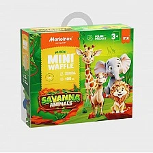 Мини вафлен конструктор Marioinex "Животни от саваната", 100 части