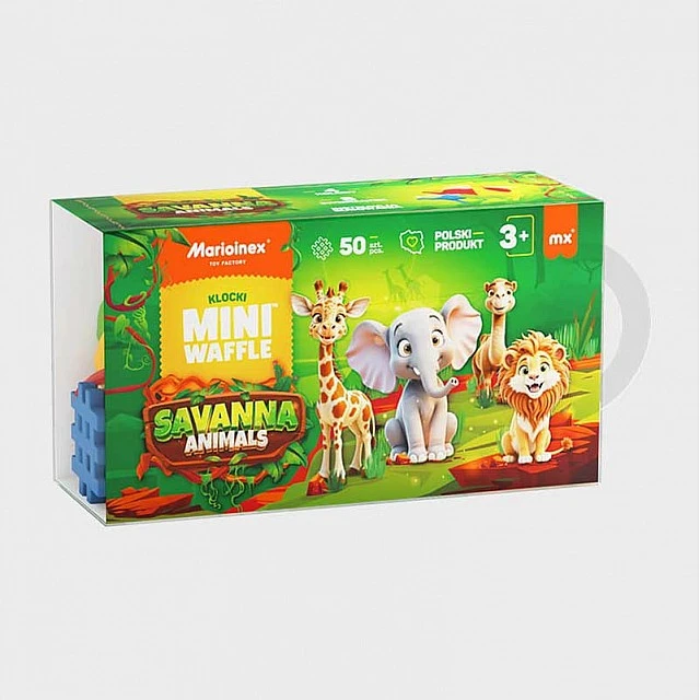 Mini waffle constructor Marioinex Animals of the savannah, 50 pieces