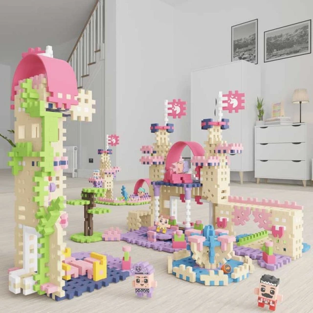 Mini waffle construction set Marioinex Tower of fantasies, 148 pieces