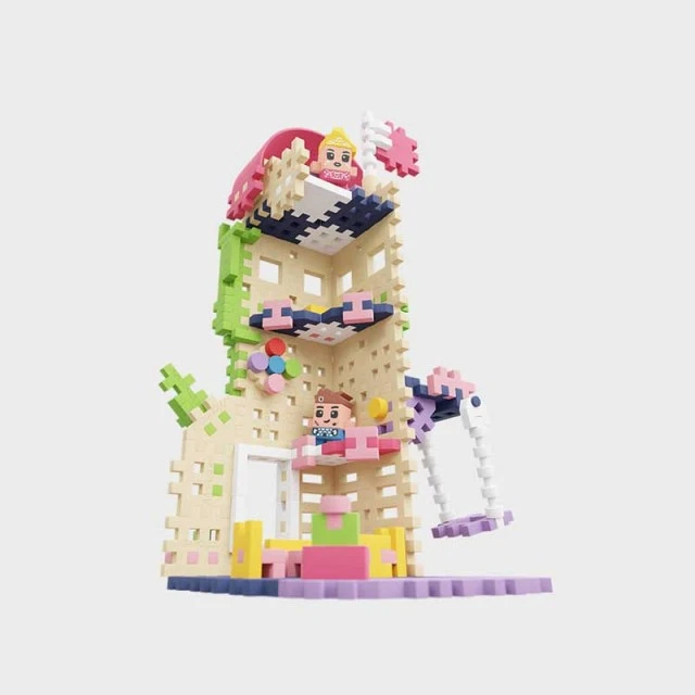 Mini waffle construction set Marioinex Tower of fantasies, 148 pieces