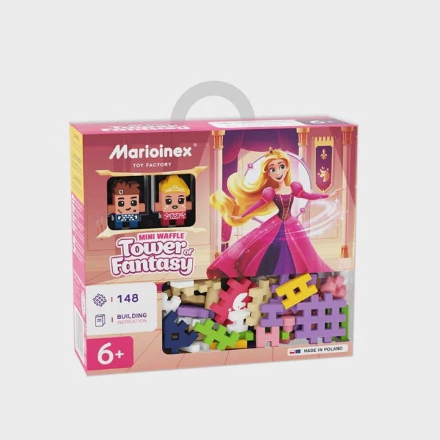 Mini waffle construction set Marioinex Tower of fantasies, 148 pieces
