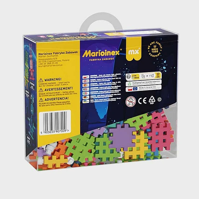 Мини вафлен конструктор Marioinex Лудите чудовища-отбор астронавти, 148 части