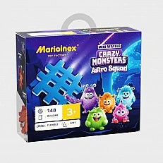 Marioinex Mini Waffle Constructor "Crazy Monsters-Astronaut Team", 148 pieces