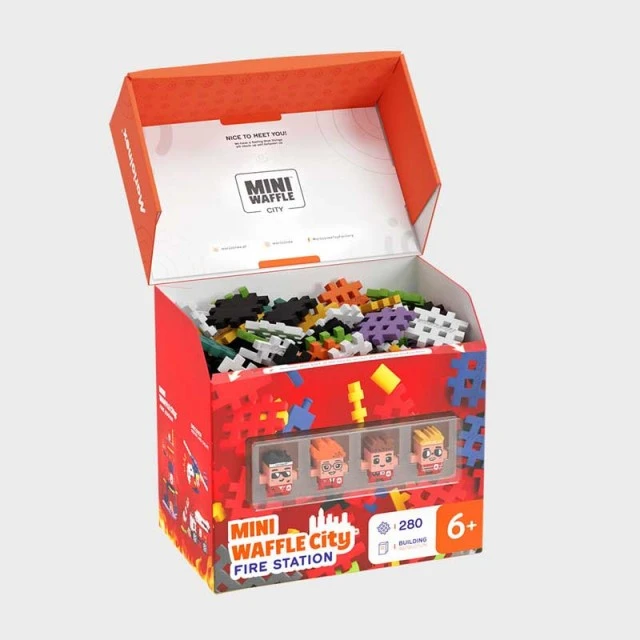 Mini waffle constructor Marioinex Fire Station, 280 parts