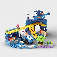 Marioinex Mini Waffle Constructor "Police Station", 280 parts
