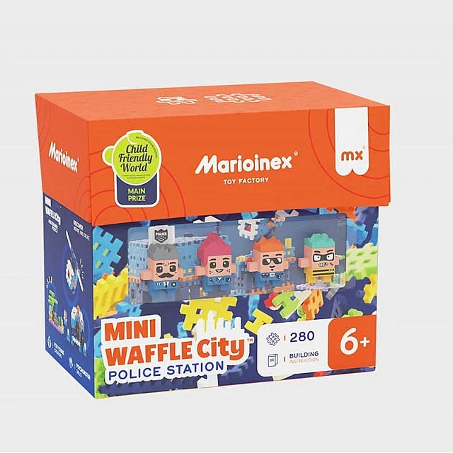 Мини вафлен конструктор Marioinex Полицейско управление, 280 части