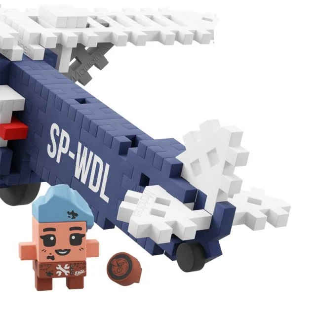 Marioinex Mini Waffle Constructor Airplane RWD-13, 120 parts