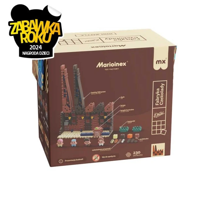 Мини вафлен конструктор Marioinex Шоколадова фабрика, 230 части