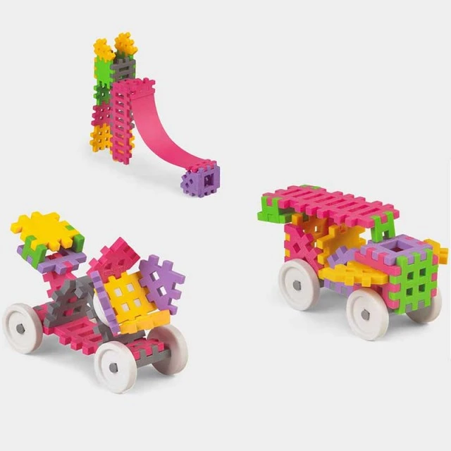 35 Piece Mini Waffle Builder - Pink