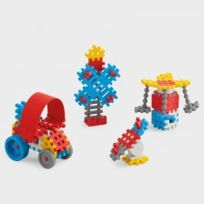 Mini waffle construction set of 70 pieces - blue