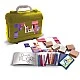 Bluey art case with 10 colored pencils, 5 stamps and puzzle stickers for decoration
