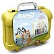 Bluey art case with 10 colored pencils, 5 stamps and puzzle stickers for decoration