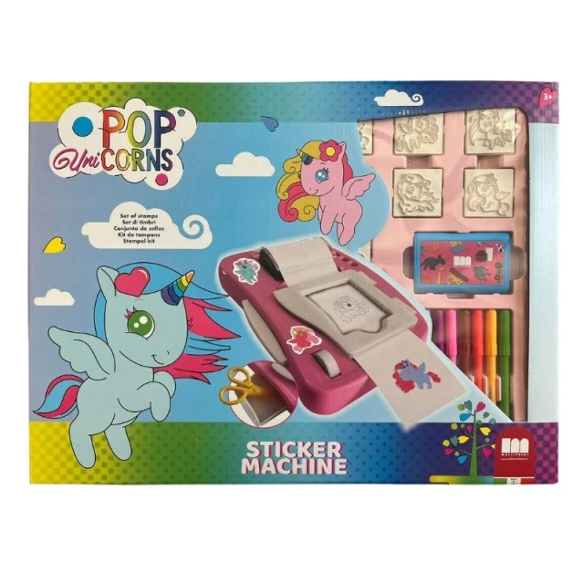 Creative set Magic Unicorn with sticker machine and accessories