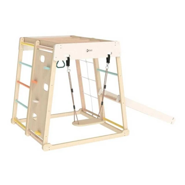 Multifunctional wooden climbing frame 8 in 1 Classic World – 1+ years