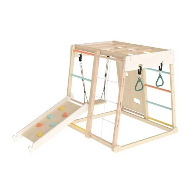Multifunctional wooden climbing frame 8 in 1 Classic World – 1+ years
