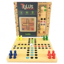 Board game "Don't be angry, man" made of wood, 22 cm