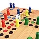 Board game "Don't be angry, man" made of wood, 22 cm
