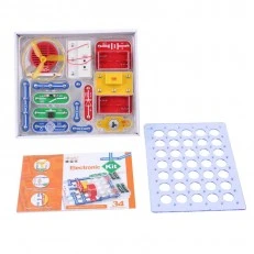 Science kit for children containing 34 electrical experiments