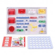 An educational set containing 198 electrical experiments
