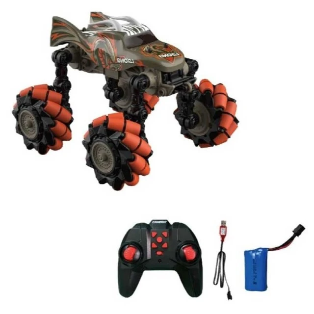 Off-road jeep with folding wheels and RC control 1:18