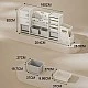 Bus-shaped toy organizer with 11 boxes and 2 storage cabinets