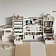 Bus-shaped toy organizer with 11 boxes and 2 storage cabinets
