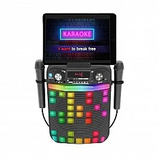 Karaoke Bluetooth speaker with 2 microphones for kids