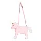 Plush Unicorn bag with adjustable handle and fun 3D design