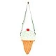 Plush Ice Cream Bag 30 cm with adjustable handle and spectacular design