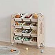 Removable plastic organizer for children’s toys - brown