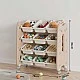 Removable plastic organizer for children’s toys - brown