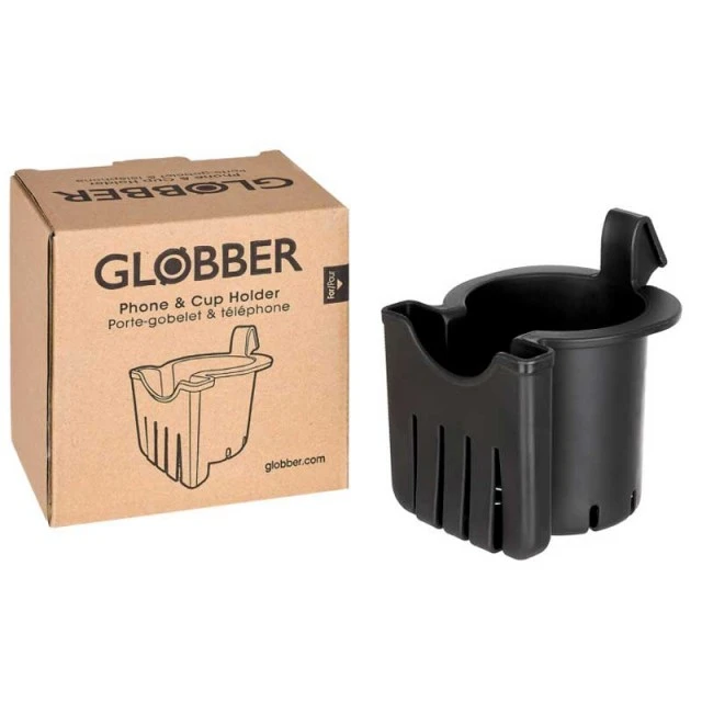 Phone and cup holder for GLOBBER EXPLORER TRIKE tricycles