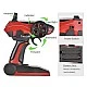 Radio-controlled off-road car 1:10, with remote control and big tires, red