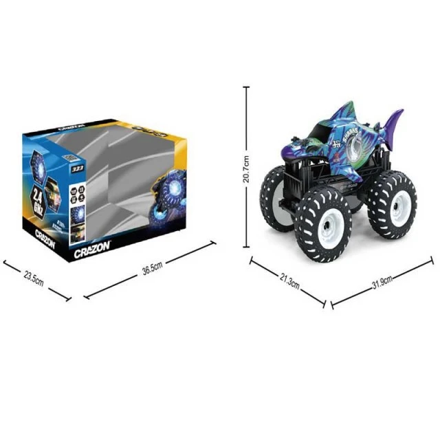 Crazon Shark radio-controlled off-road car with light effects, RC 1:16