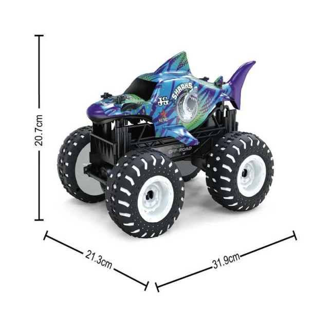 Crazon Shark radio-controlled off-road car with light effects, RC 1:16